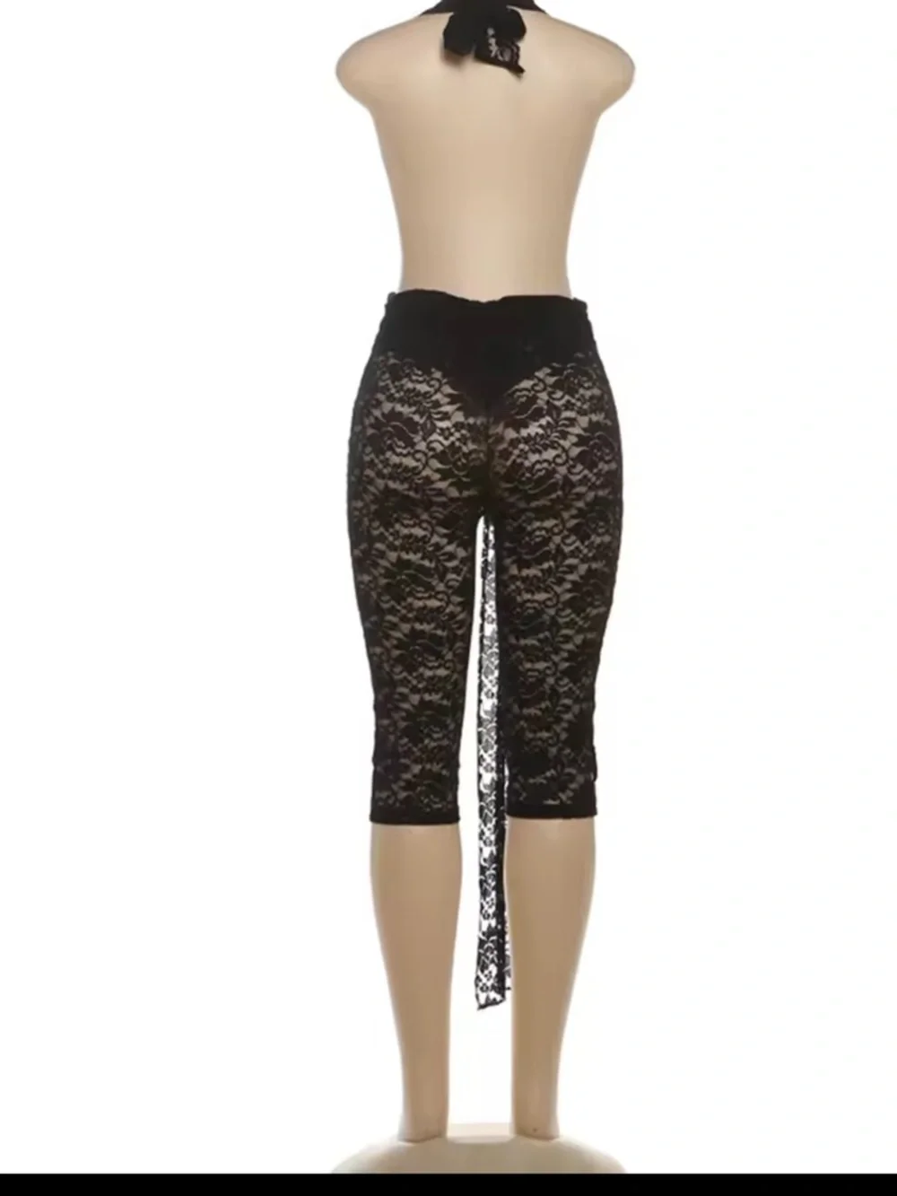 Black Lace Plunge set - Picture 4 of 4